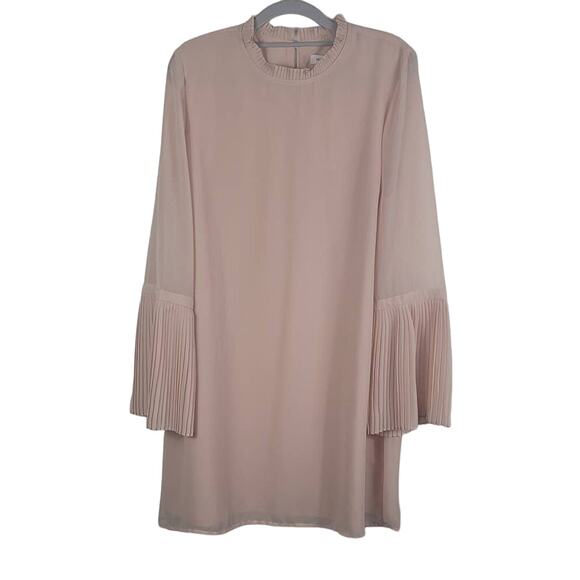 Cupcakes and Cashmere Pink Long Sleeve Mini Dress Womens L NWT MSRP $145 - Picture 3 of 7